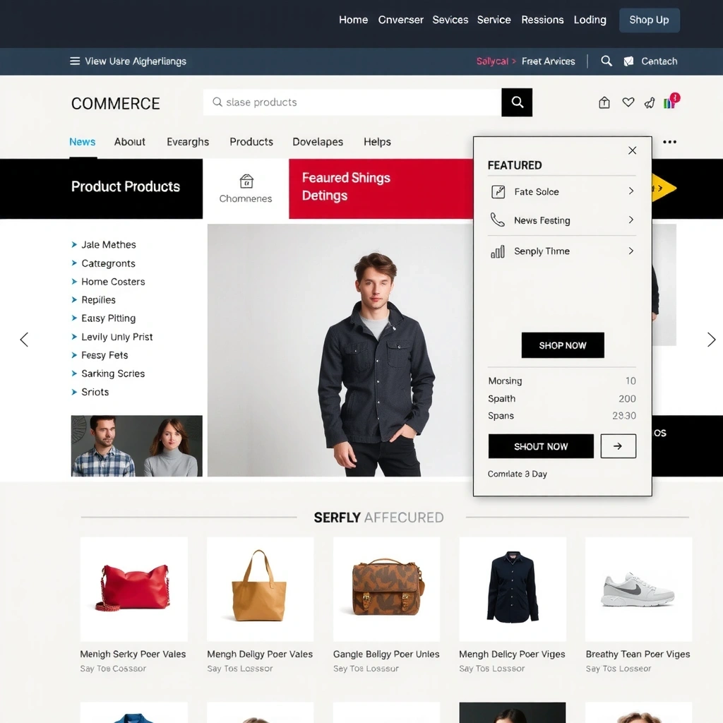 E-commerce redesign detailed view