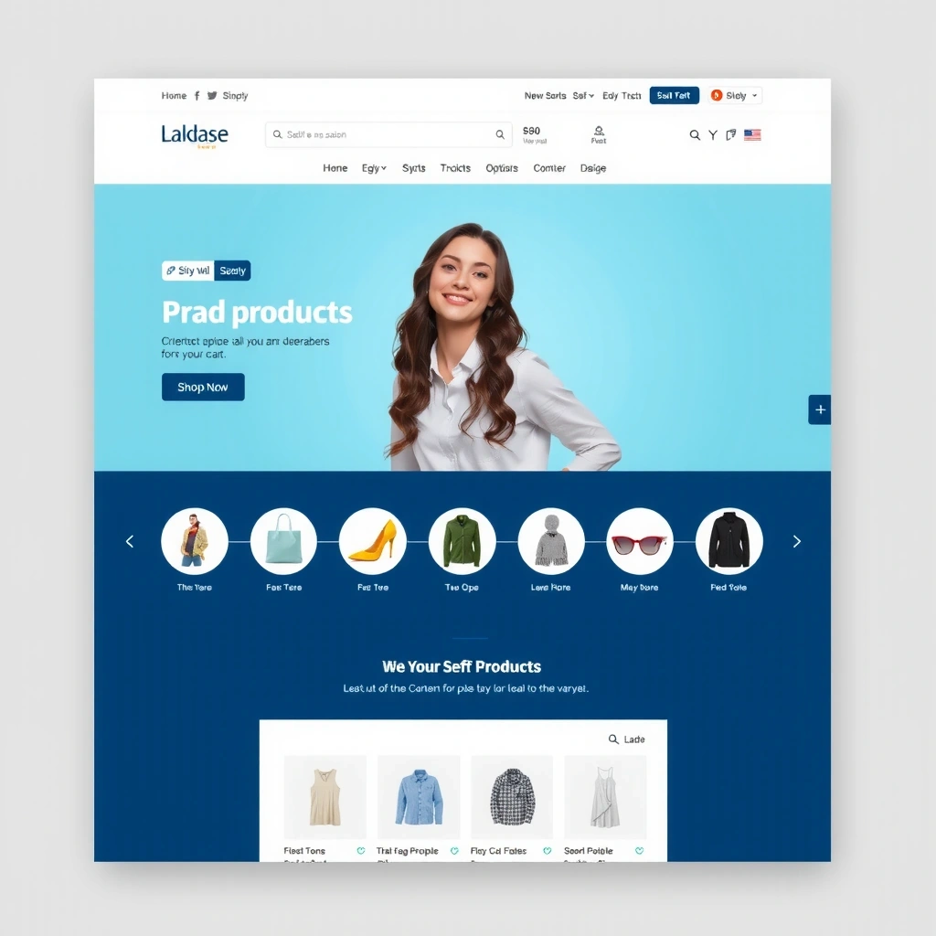 E-commerce website redesign project showcase