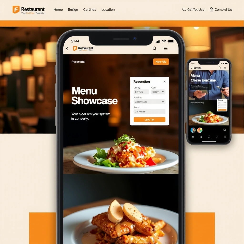Restaurant mobile website project